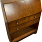 Wooden Drop-Front Writing Bureau with Drawers & Shelf (Pre-Loved)