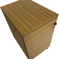 EFG 3 Drawer Mobile Pedestal Filing Cabinet Lockable Oak Effect (Pre-Loved)