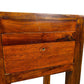 Tall Wooden Side Table 1 Drawer Lower Shelf Narrow Plant Stand (Pre-Loved)