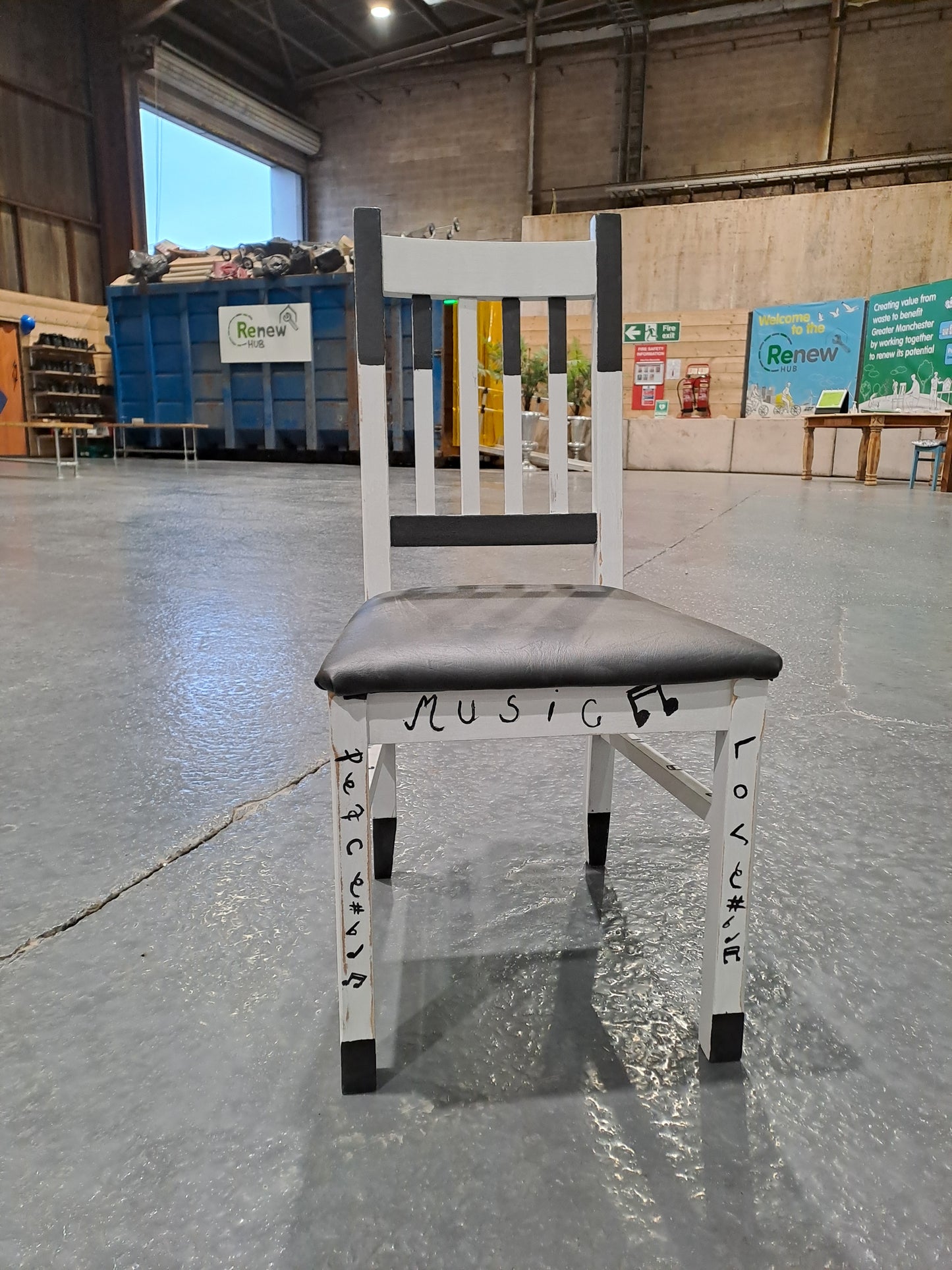 Upcycle a dining chair workshop - painting & upholstery techniques