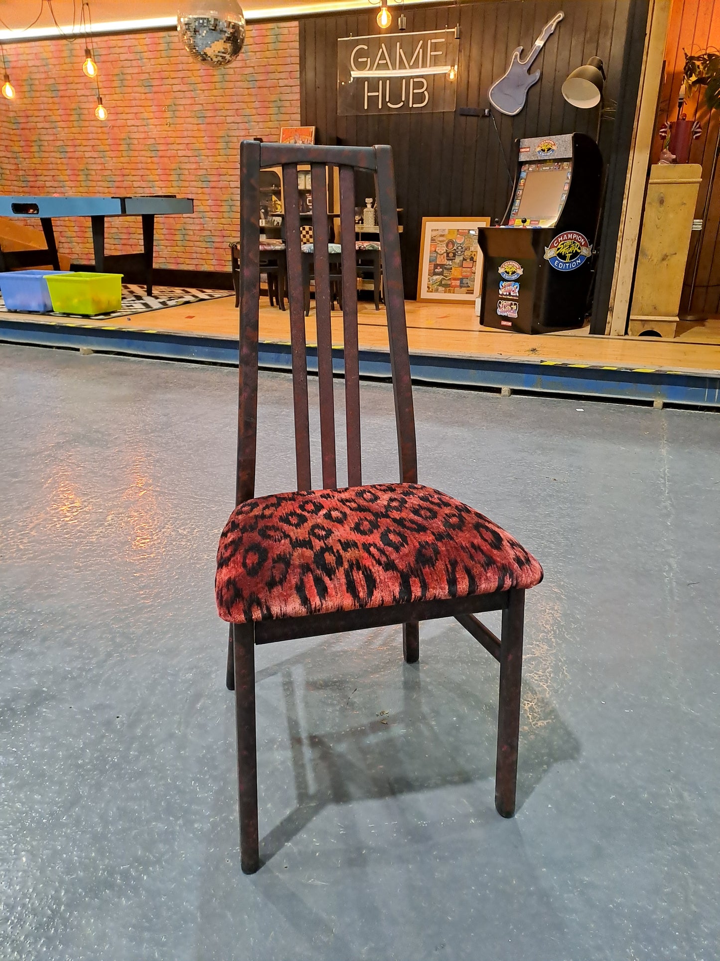 Upcycle a dining chair workshop - painting & upholstery techniques