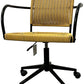 Rattan Office Chair with Black Metal Frame (Pre-Loved)