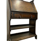 Traditional Wooden Drop-Front Writing Bureau with Drawer & Shelves (Pre-Loved)