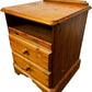Vintage Wooden Nightstand Two Drawers Pine (Pre-Loved)
