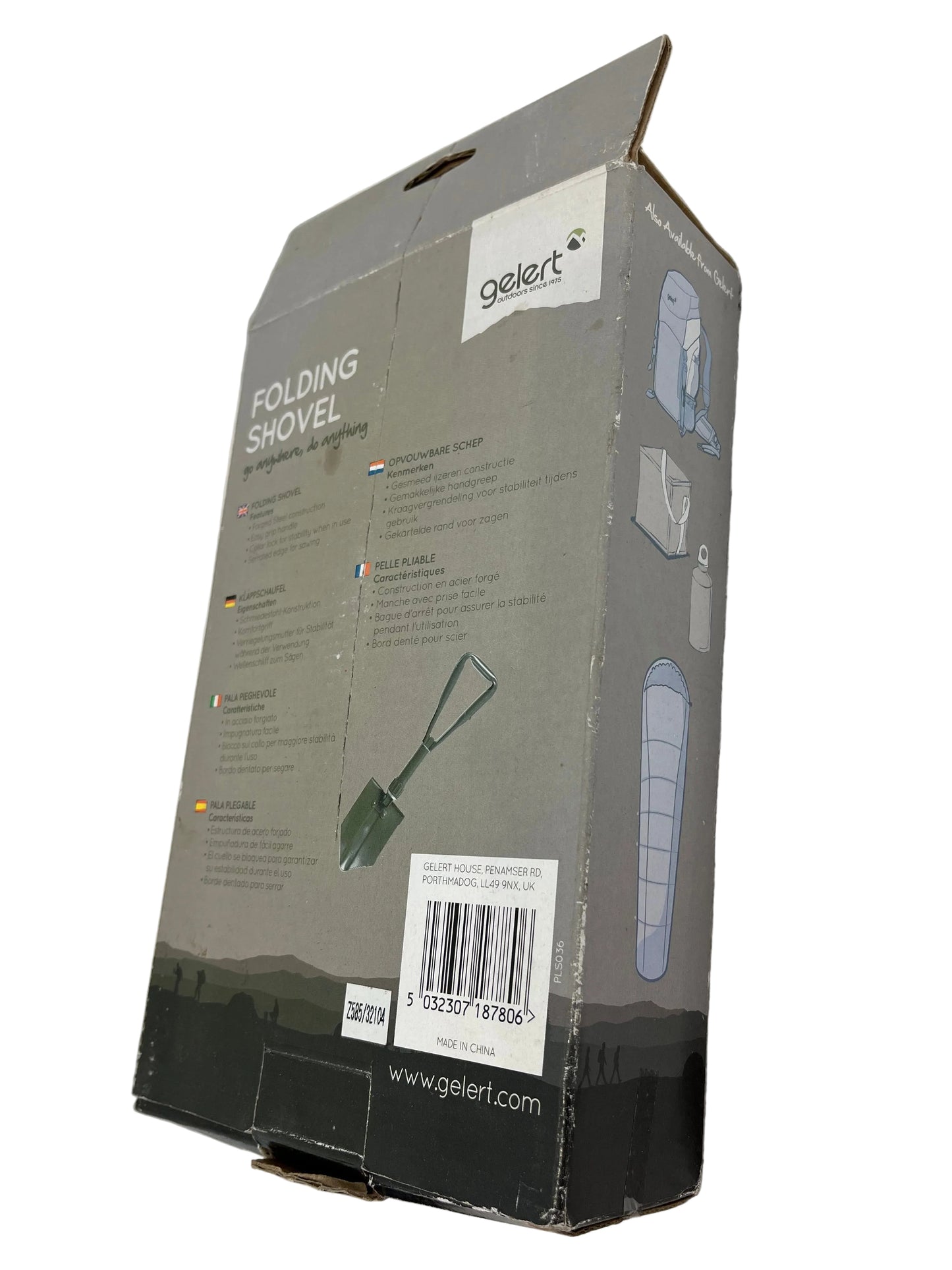 Gelert Green Folding Shovel (New)