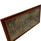 Large Vintage Style Framed Woven Tapestry European Street Scene 119cm(Pre-Loved)