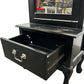 Black Cheval Standing Mirror with Storage Drawer (Pre-Loved)
