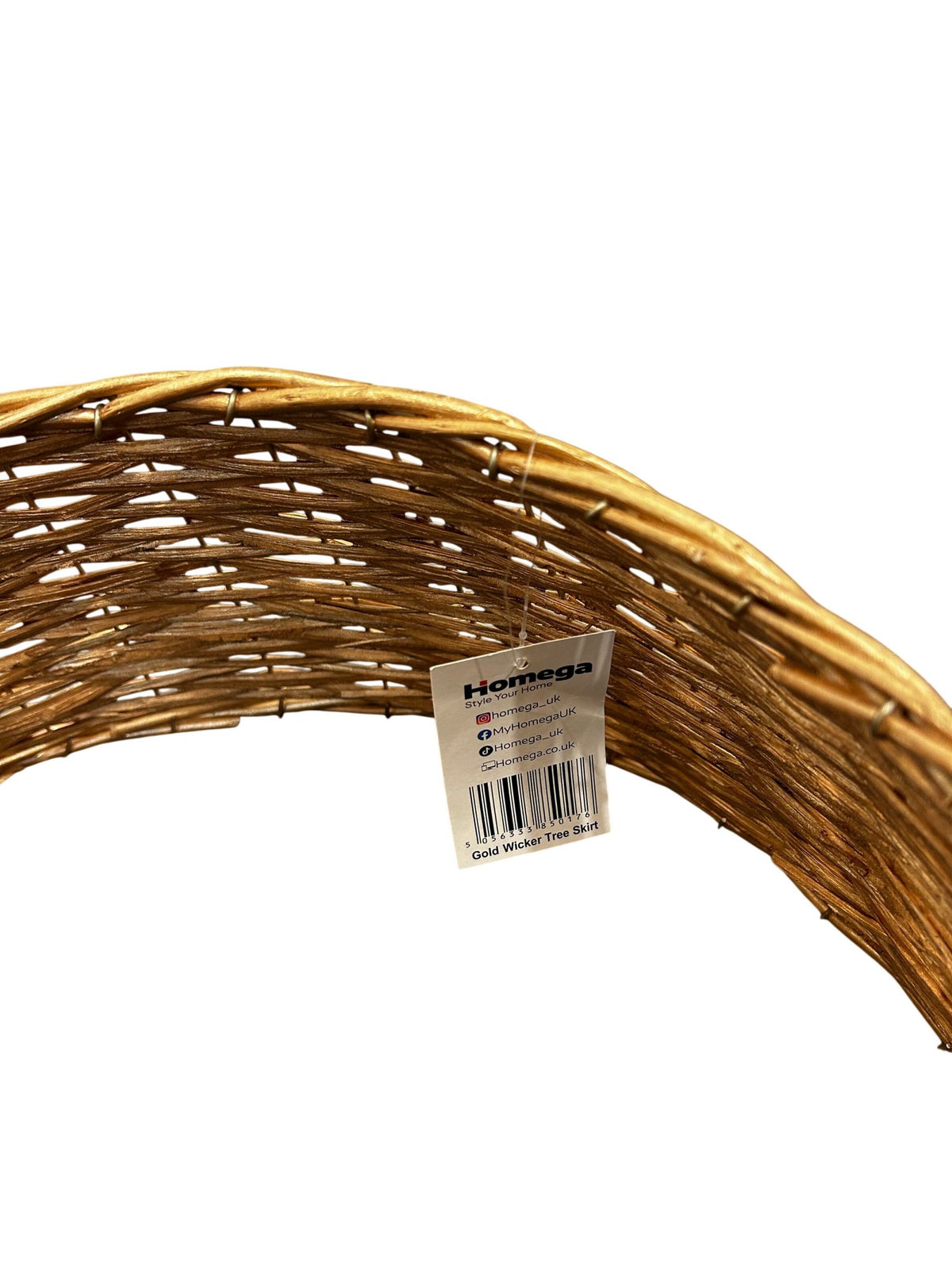 Homega Gold Wicker Christmas Tree Skirt / Tree Collar (Pre-Loved)
