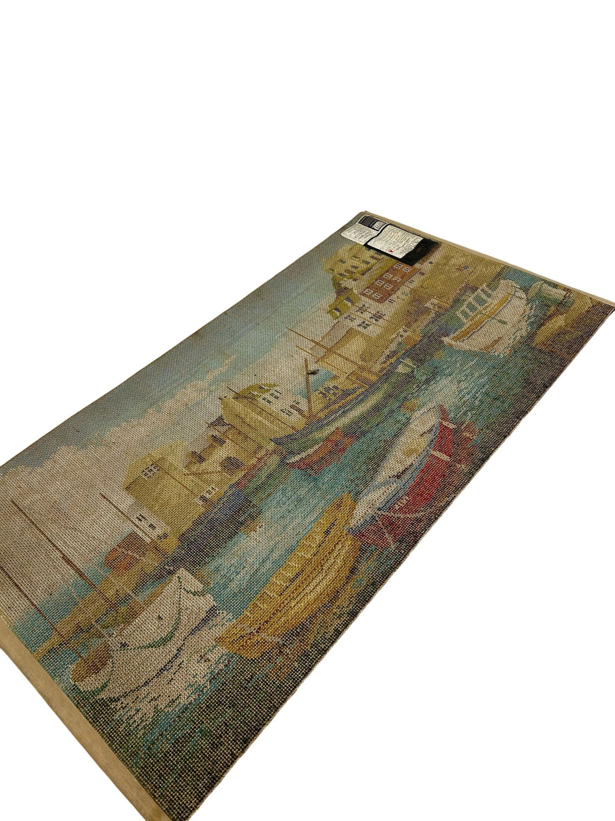 Vintage Carpets of Worth Axminster Harbour Picture Rug Wall Hanging (Pre-Loved)