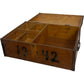Vintage Wooden Shadow Box 1942 with Metal Accents (Pre-Loved)