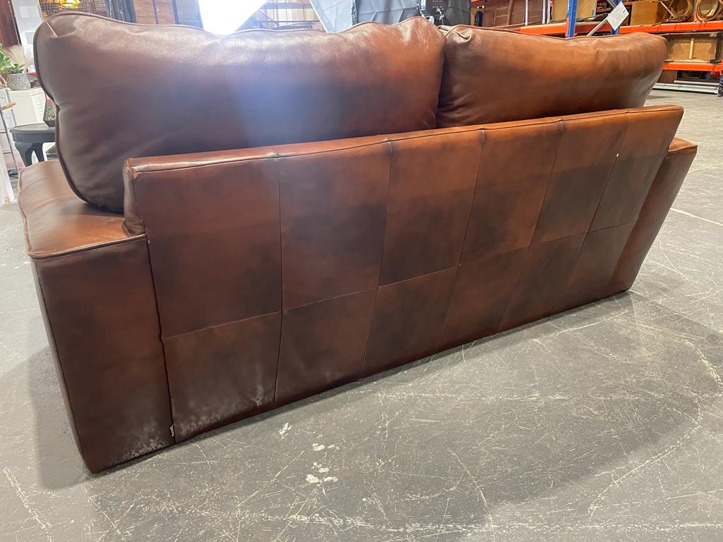 Brown Leather Sofa (Pre-loved)