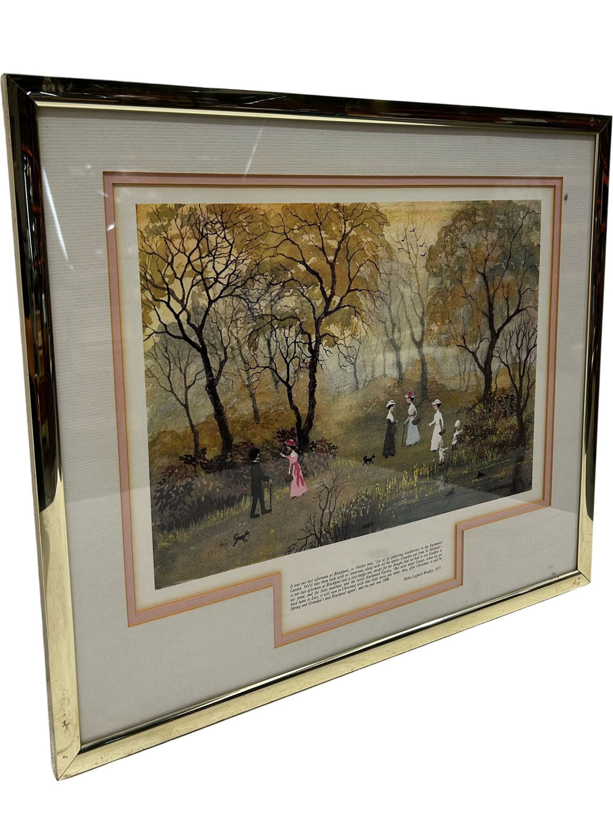Helen Bradley Blackpool Scene Framed Print 1977 (Pre-Loved)