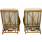Mid Century Vintage Boho Bamboo Rattan Lounge Chairs Set of Two(Pre-Loved)