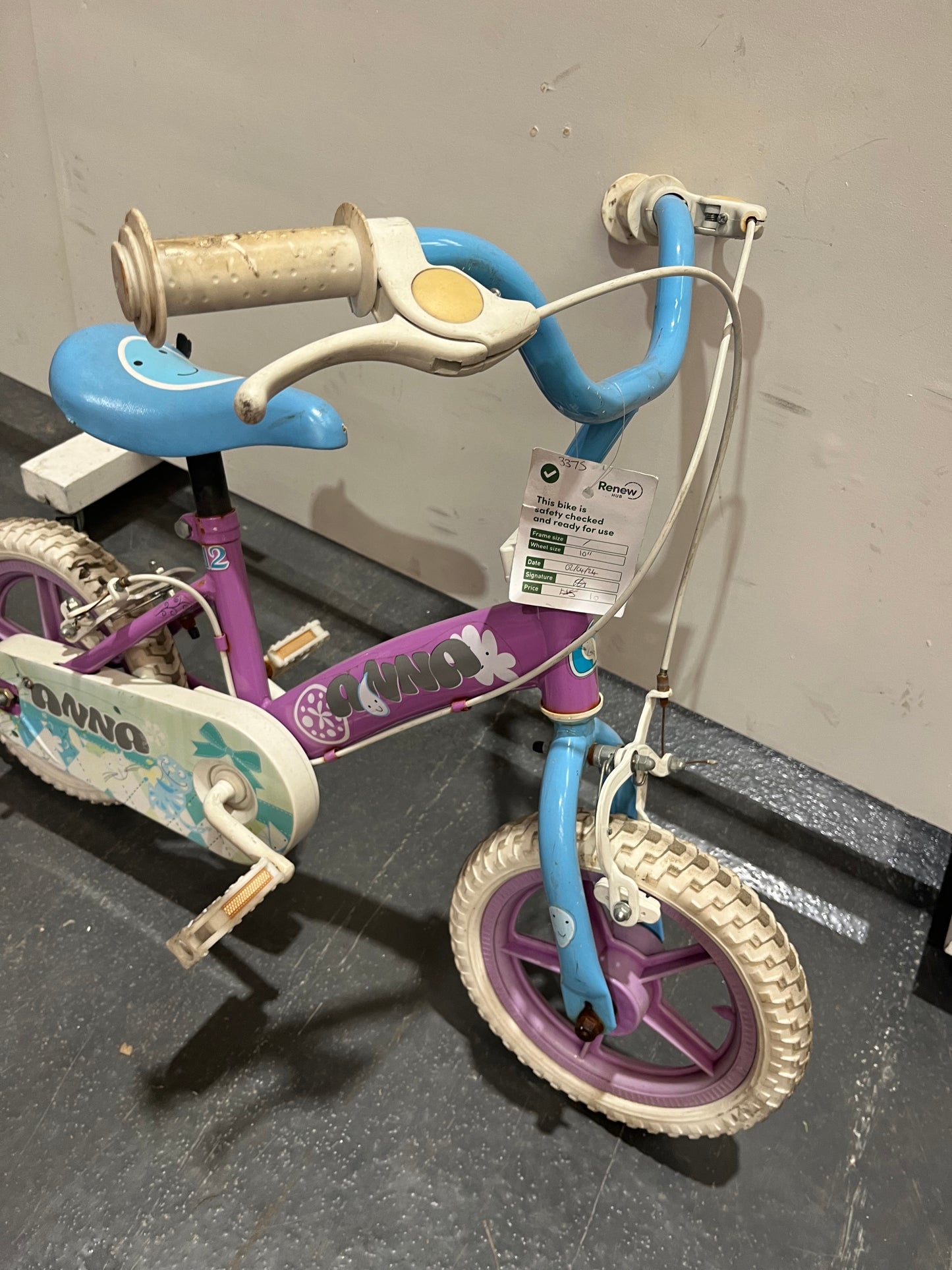 Anna Light Purple 10” Children’s Bike (Pre-Loved)