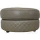 Contemporary Beige Ottoman Faux Leather (Pre-Loved)