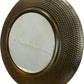 Round Gold Textured Decorative Wall Mirror 79cm Statement Design (Pre-Loved)