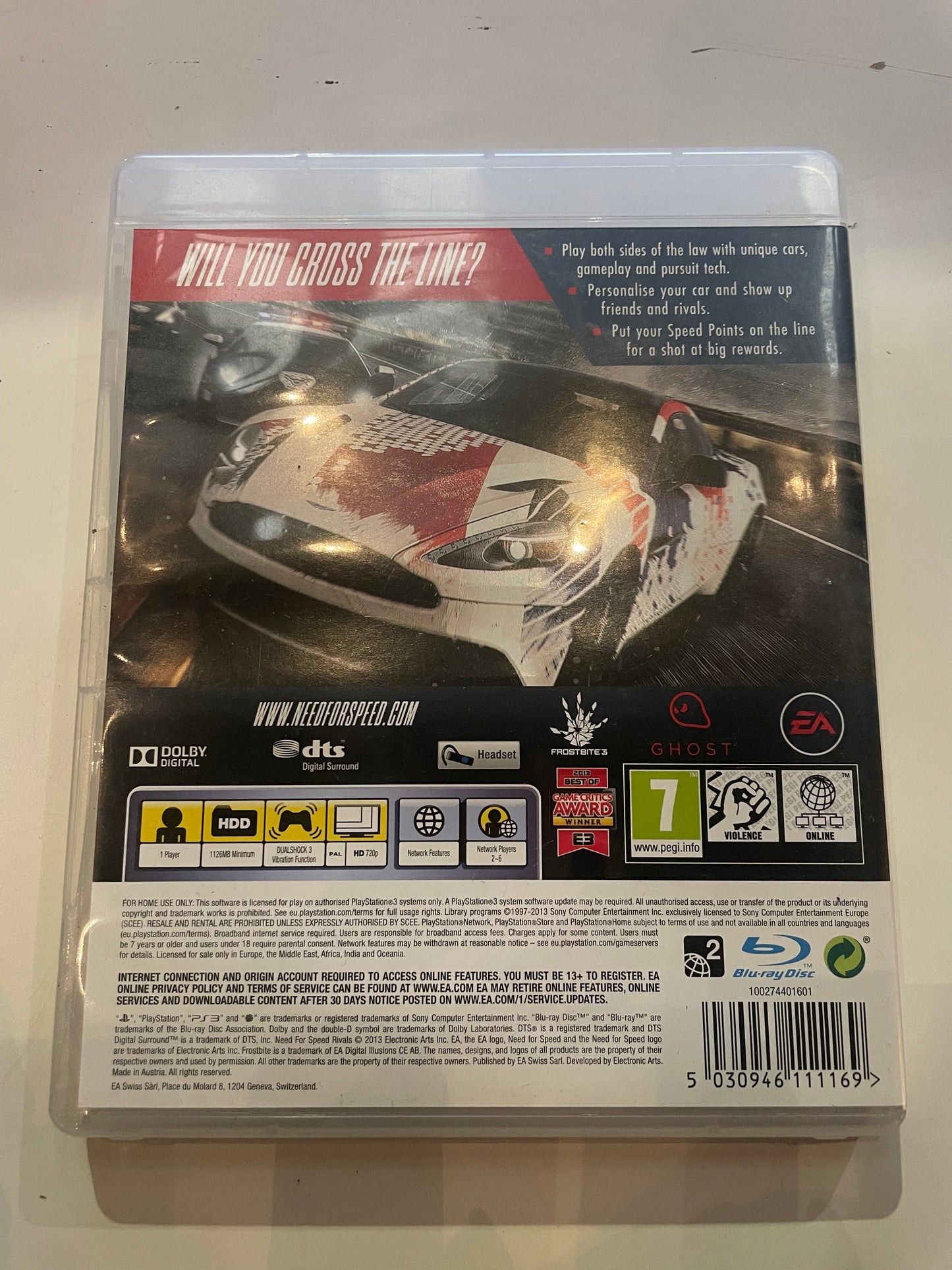 PS3 Need For Speed Rivals (Pre-Loved)