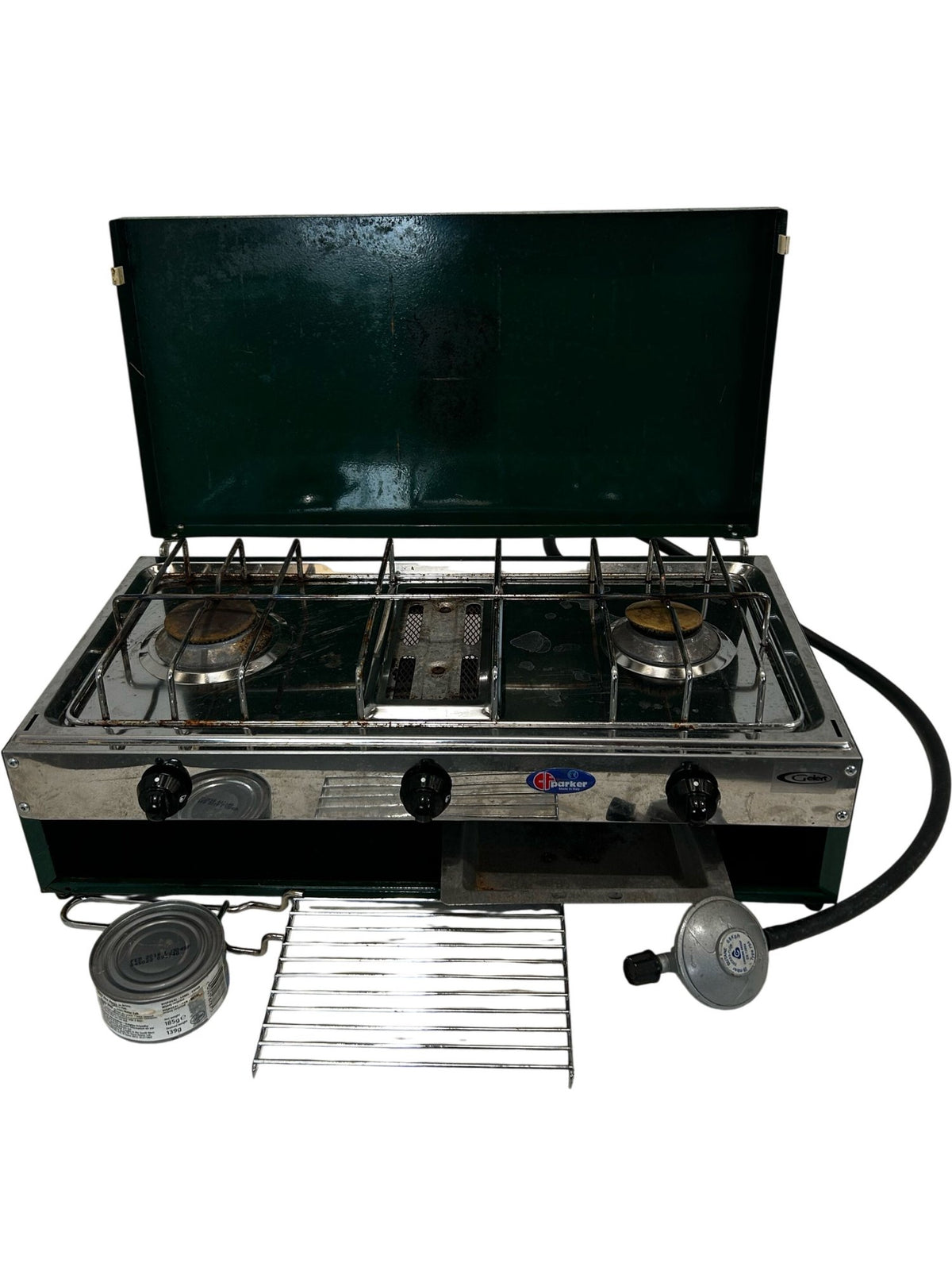 Campingaz 2 Burner Gas Camping Stove with Grill (Pre-Loved)