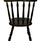 Vintage Wooden Dining Chair Turned Spindle Back Dark Wood Finish (Pre-Loved)