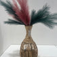 Jeff Banks Large Rattan Vase (New)