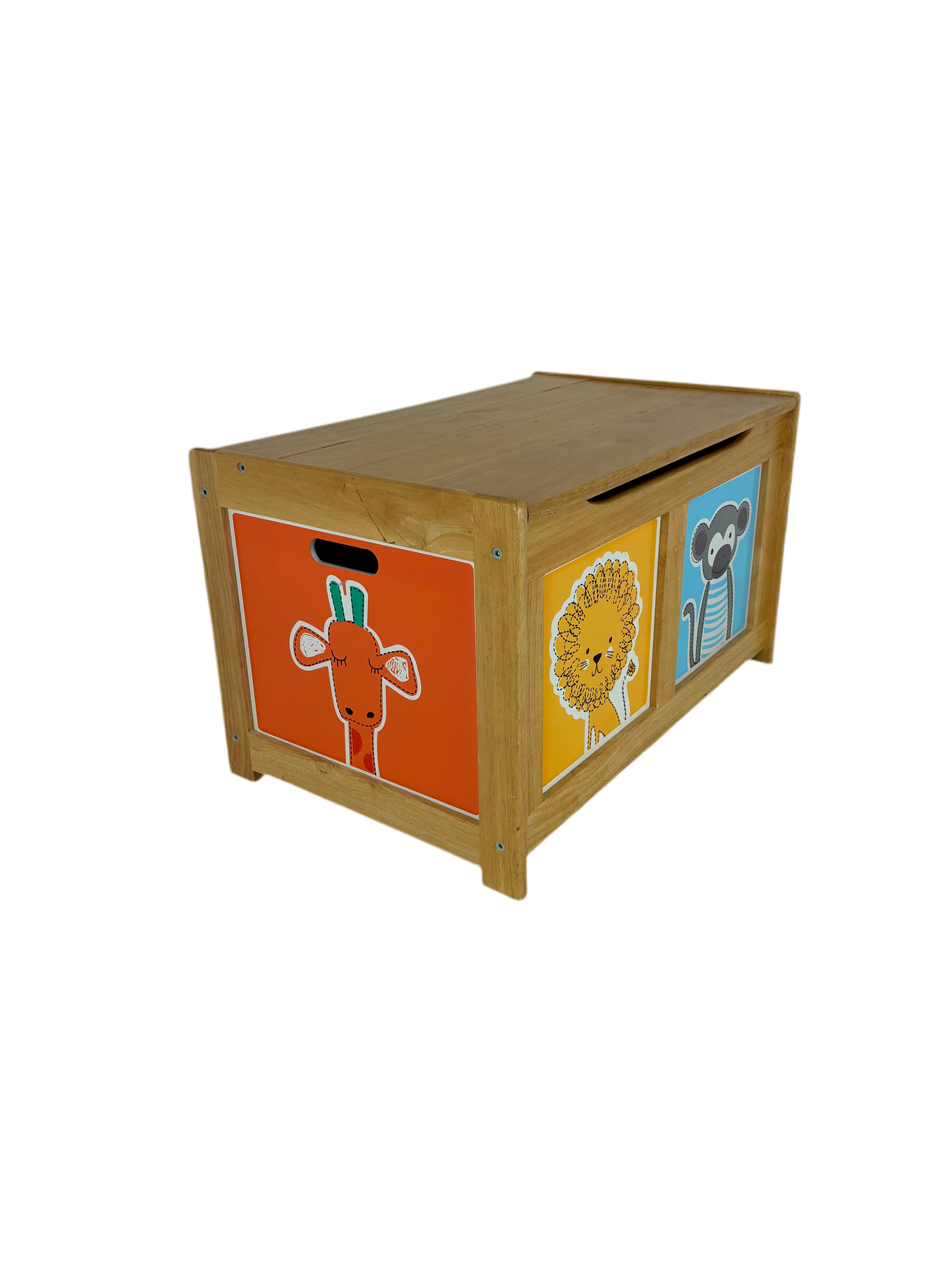 Wooden Jungle Toy Chest (Pre-loved)