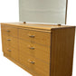 Retro Mid Century Style Wood Dresser With Mirror (Pre-Loved)