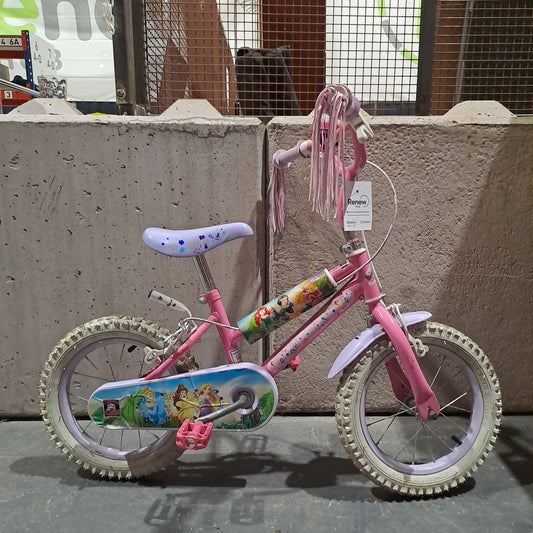 Serviced Disney Princess Bike Pink and Purple (14")