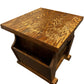 Vintage Wooden Accent Table with Drawer and Shelves (Pre-Loved)
