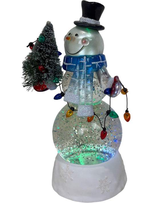 Premier Snowman Water Spinner 22cm Battery Operated and Tested(Unused)