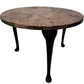 Vintage Round Etched Copper Coffee Table 3 Leg Metal Boho Rustic (Pre-Loved)