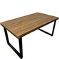Rectangular Wooden Coffee Table with Black Metal Legs (Pre-Loved)