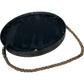 Rustic Round Wall Mirror With Rope Hanging Black Frame (Pre-Loved)