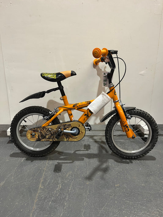 Dinosaur Light Orange 14” Children’s Bike (Pre-Loved)