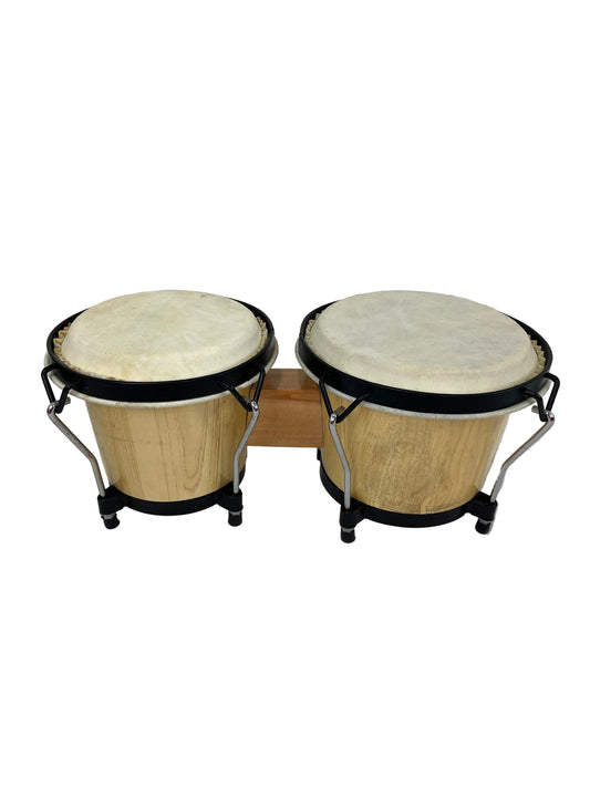 Wooden Bongo Drum Set (Pre-Loved)