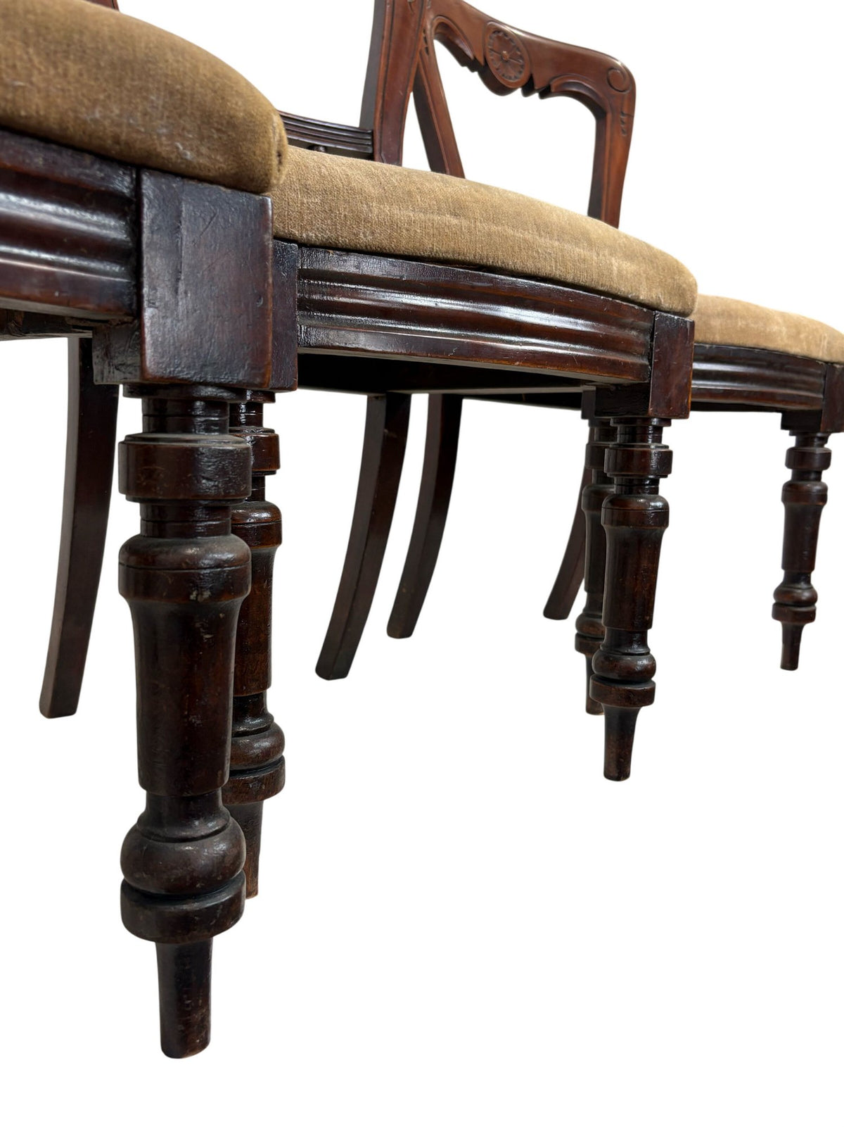 Antique Victorian Wooden Dining Chair Set of 4 (Pre-Loved)