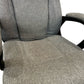 Grey Fabric Executive Office Chair High Back Padded Armrests Swivel (Pre-Loved)