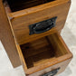Rustic Solid Wood Slim Bedside 2 Drawer Tables (Pre-Loved)