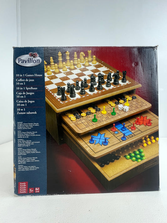 Pavilion 10 in 1 Wooden Games (Pre-loved)