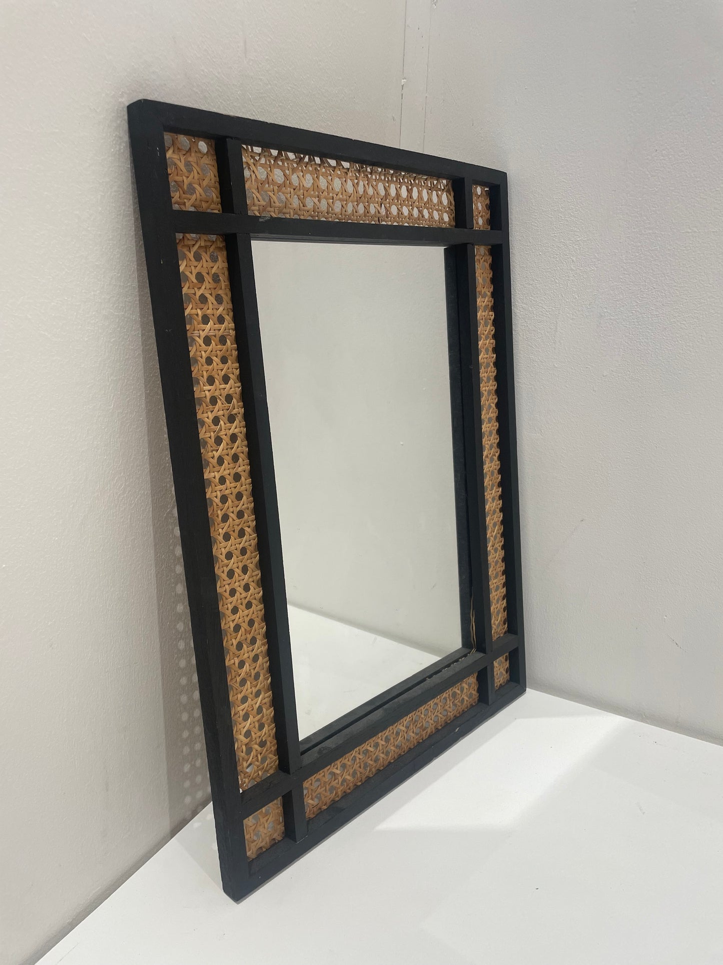 Cane Wooden Mirror Frame (Pre-loved)