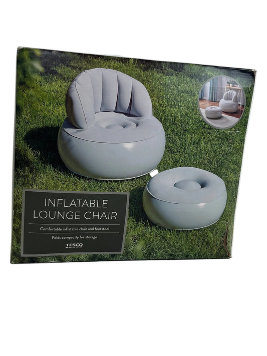 Inflatable Lounge Chair Sofa With Footrest (Pre-Loved)