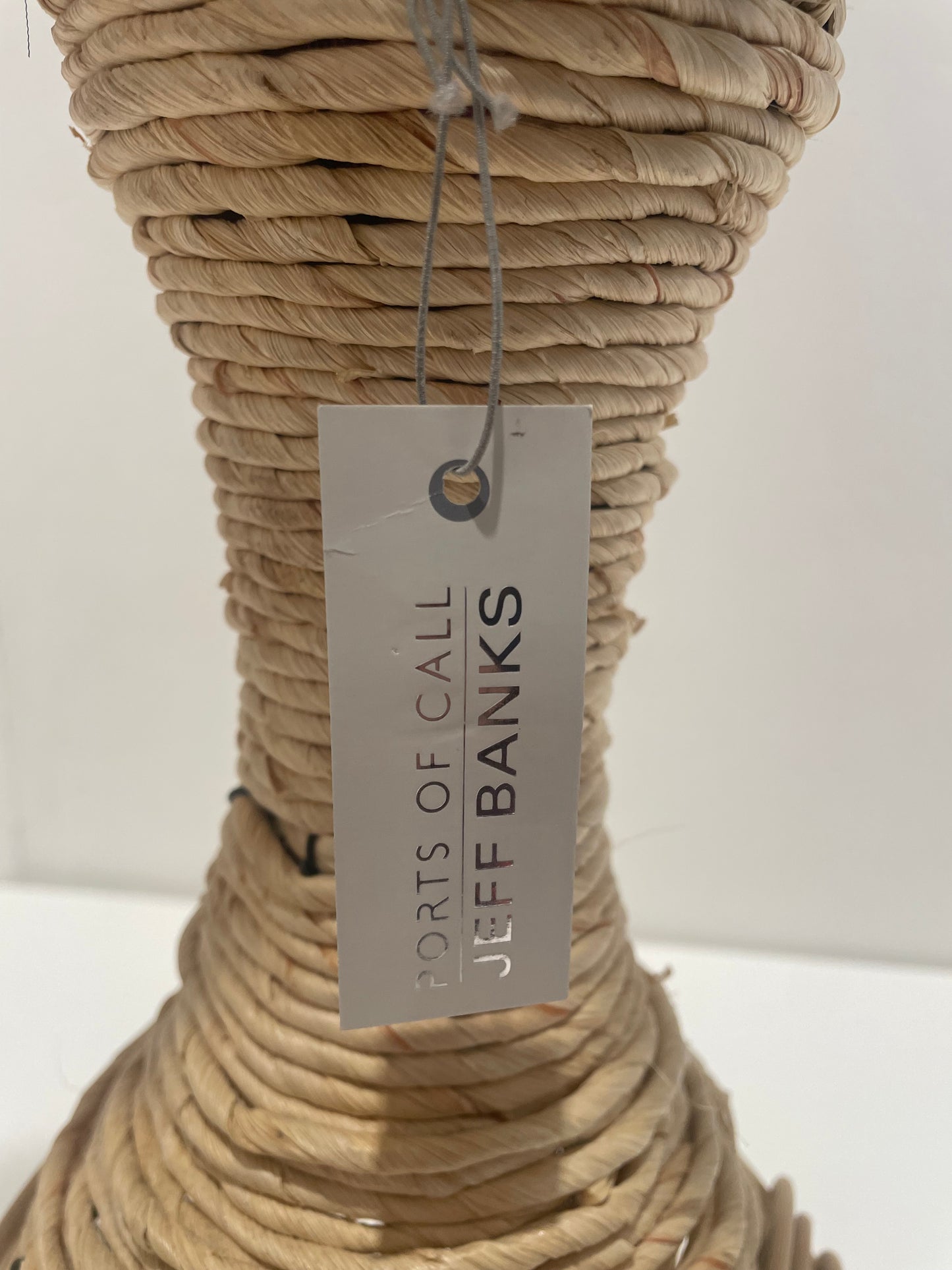 Jeff Banks Large Rattan Vase (New)