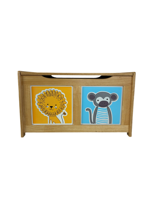 Wooden Jungle Toy Chest (Pre-loved)