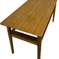 Wooden Coffee Table Rectangular Slatted Shelf Minimalist Design (Pre-Loved)