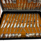 Vintage Ornate Cutlery Set in Houndstooth Canteen Case Silver Tone (Pre-Loved)