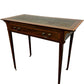 Vintage Style Inlaid Writing Desk with Leather-Effect Top & Drawer (Pre-Loved)