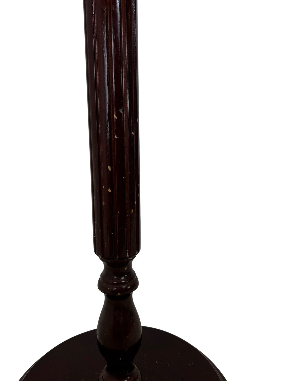 Vintage Style Wooden Pedestal Plant Stand Round Tall Display Table (Pre-Loved)