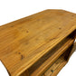 Rustic Pine Corner TV Stand with 2 Door Cupboard & Open Shelf (Pre-Loved)