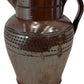 Vintage Brown Ceramic Pitcher With Floral Pattern (Pre-Loved)