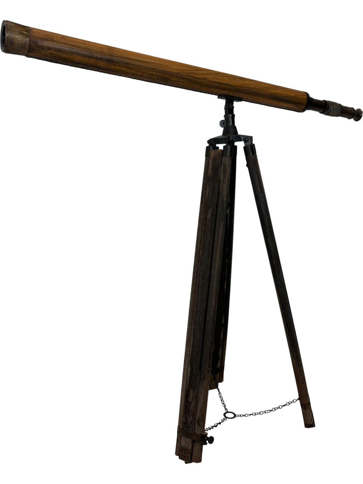 Vintage Wooden Telescope with Tripod Stand (Pre-Loved)