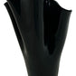 Black Glass Sculptural Vase (Pre-loved)